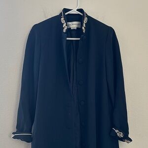 Laura Madrigano blue navy petite jacket
